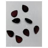 8 red  simulated gems