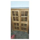 Wooden China hutch 4 glass door 4 shelf