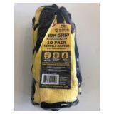 10 PRs Nitrile coated gloves size large