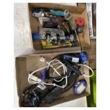 Clamps, hand tools, portable lights, search