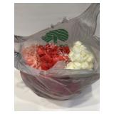 Bag full of foam roses 3packs of pink roses, 3