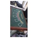 Card players gamble box,  black jack and roulette