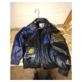 Mens LogoAthletic Indiana Pacers leather jacket.
