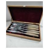 Gensico stainless steel knives wood handles