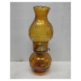 Mcm Amber Viking Glass oil lamp