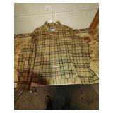 Mens Panhandle Slim plaid western shirt. Size XL.