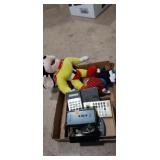 Andy cap plush, mighty mouse, and electronics