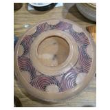 Art Glass Vase 13 x 4.5" Signed