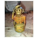 Vintage metal monkey litho bank.