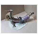 Ceramic Clowns by A Colombo 9 x 6 x 9"