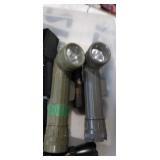 Flashlight and military issue flash lights