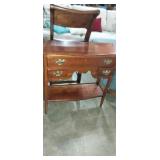 3 drawer hall table cherry finish 32x12x30in