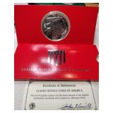 Classic replica coin of America plated in 999
