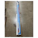 Classroom US world map has some tears that have