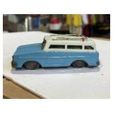 Vintage tin friction toy car station wagon