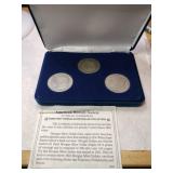 3 1921 silver Morgan dollars