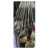 About a Dozen Gold Clubs iron & woods