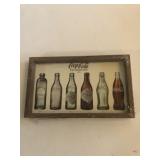 5 in x 8 in wood frame Coca-Cola picture