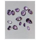 15 purple simulated gems