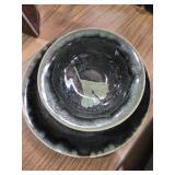 Plate and matching bowl and plate