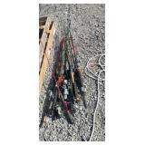 Fishing pole and reel assortment