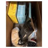 Mix of old radios, TV/audio equipment accessories