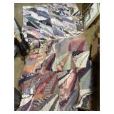 2 Andean quilts both have considerable wear