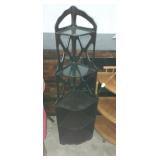 Wooden 5 tier corner shelf 48in tall