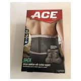Ace back stabilizer with lumbar support, new