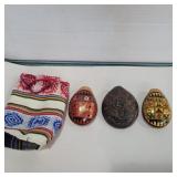 Hand made Peruvian flutes with hand woven bag