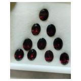 10 red  simulated gems