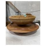 Hand turned bowl and pedestal