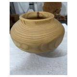 Hand-turned wooden bowl