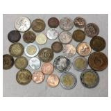 Mixture of foreign coins
