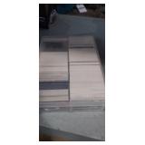 Unsearched baseball card assortment with plastic