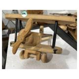 Hand made wooden airplane 12x12