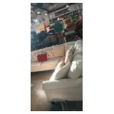 2pc L shape sectional couch with assortment of