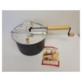 Crate & Barrel Whirley-Pop aluminum stovetop