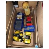 Vintage collectible toys, trucks, teddy bear