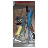 Torque wrench, pry bar, carpet knife , chisel and