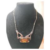 Baltic Amber necklace marked 925 in 2  spots.