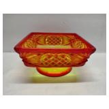 Mcm Viking Amberina candy dish