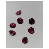 7 red  simulated gems