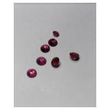 7 red  simulated gems