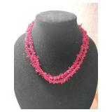 Vintage Red Branch Coral necklace