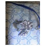 Large Silver Cocktail Jewelry Ring. Not marked &