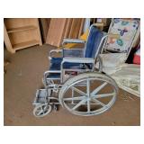 Wheelchair with foot pedals