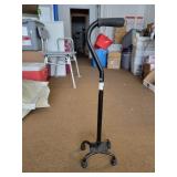 Carex Quad walking cane adjustable height
