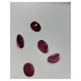 5 red simulated gems
