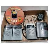 Radio shacks FM AM radio ,Sony cassette player,